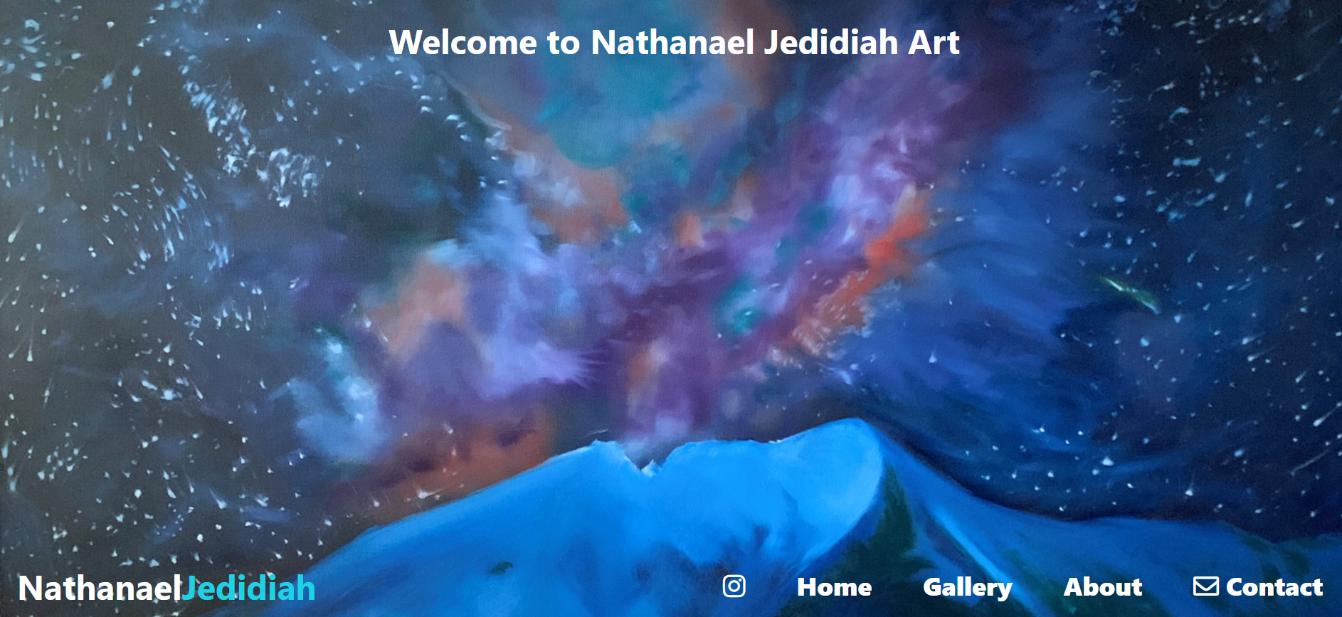 Image of an art website.